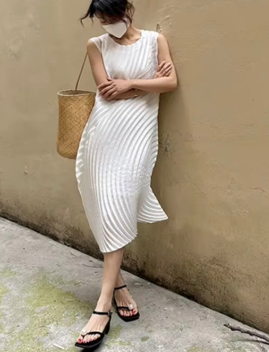 White Wave Dress